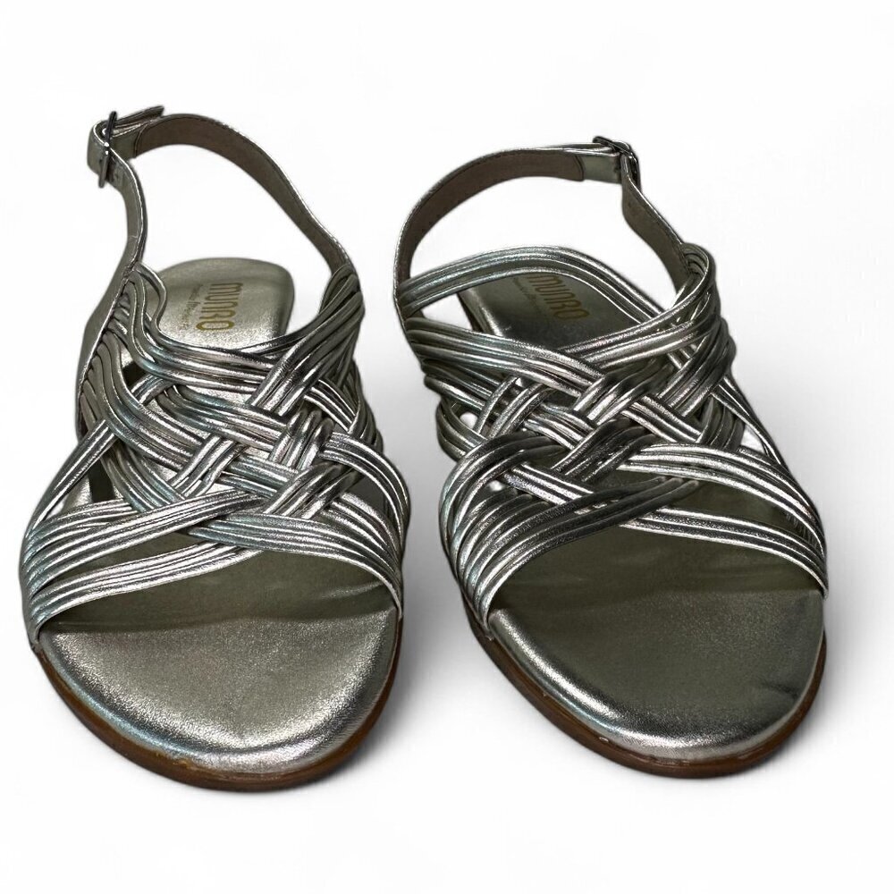 Munro Women's Marianna Slingback Sandal Sz 7 - Metallic Taupe - Picture 3 of 16